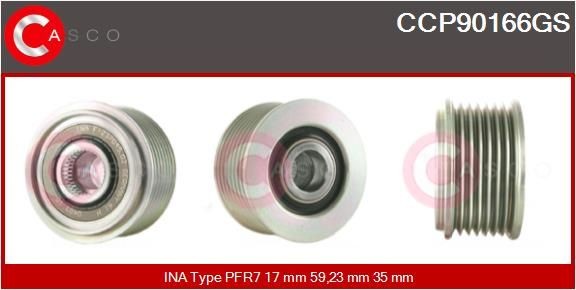 CASCO CCP90166GS: Ремъчна шайба, генератор