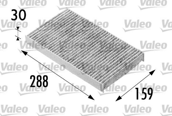 VALEO 698687: Filtre d'habitacle Filtre à charbon actif CLIMFILTER PROTECT