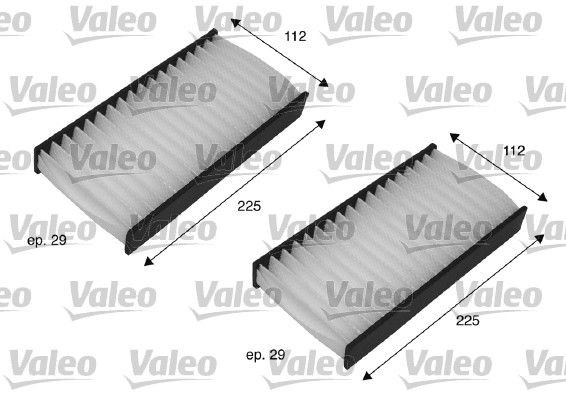 VALEO 698735: Pollenfilter Partikelfilter CLIMFILTER COMFORT