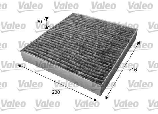 VALEO 715623: Filtrs, Salona telpas gaiss Aktivētās ogles filtrs CLIMFILTER PROTECT
