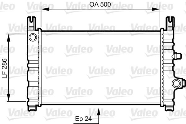 VALEO 731299: Radiateur du moteur Aluminium