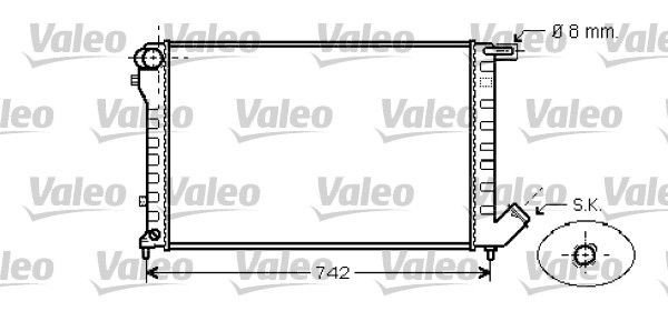 VALEO 734456: Radiateur du moteur Aluminium