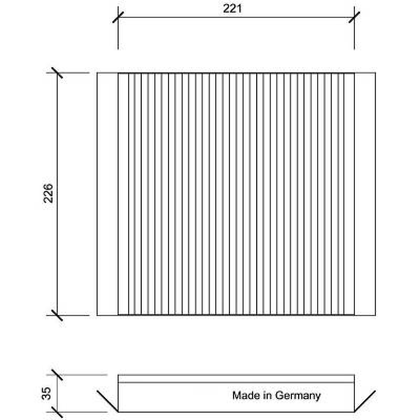 DIEDERICHS DCI0076: Filter, salongiõhk Tolmufilter, Climate