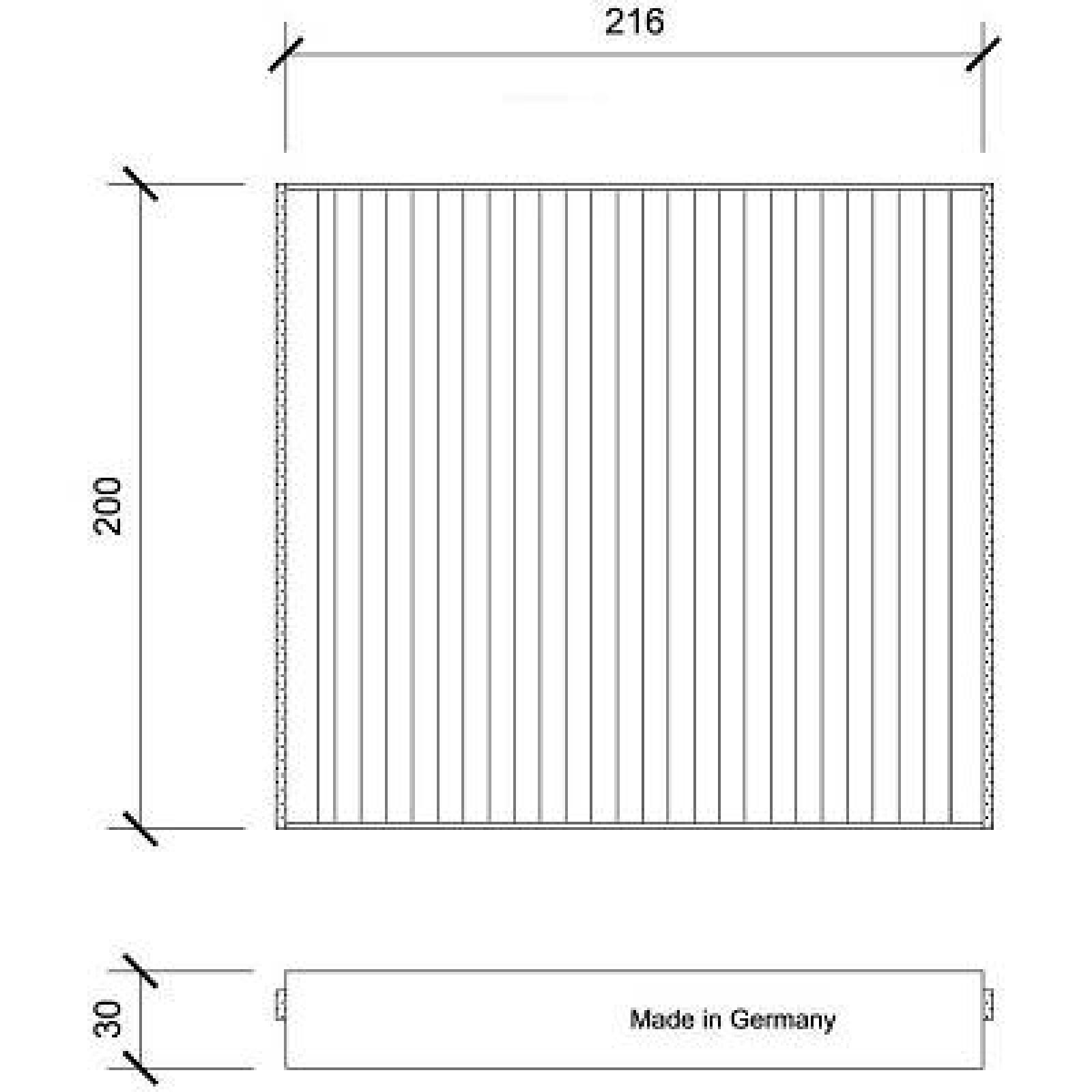 DIEDERICHS DCI0230: Filter vnútorného priestoru pelovy filter, Climate