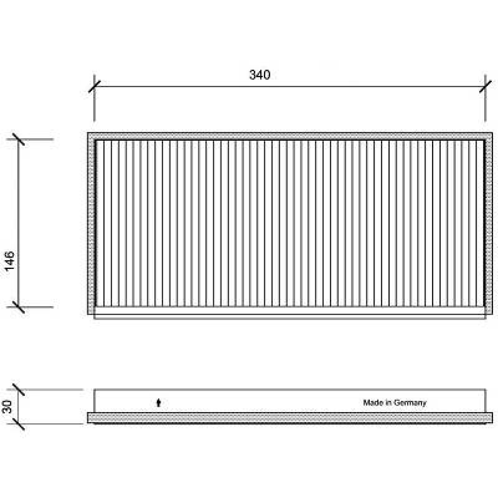 DIEDERICHS DCI1006: Pollenfilter Aktivkulfilter, Climate