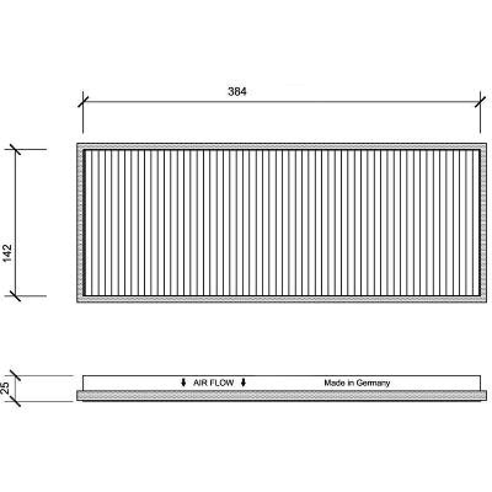 DIEDERICHS DCI1009: Pollenfilter Aktivkulfilter, Climate