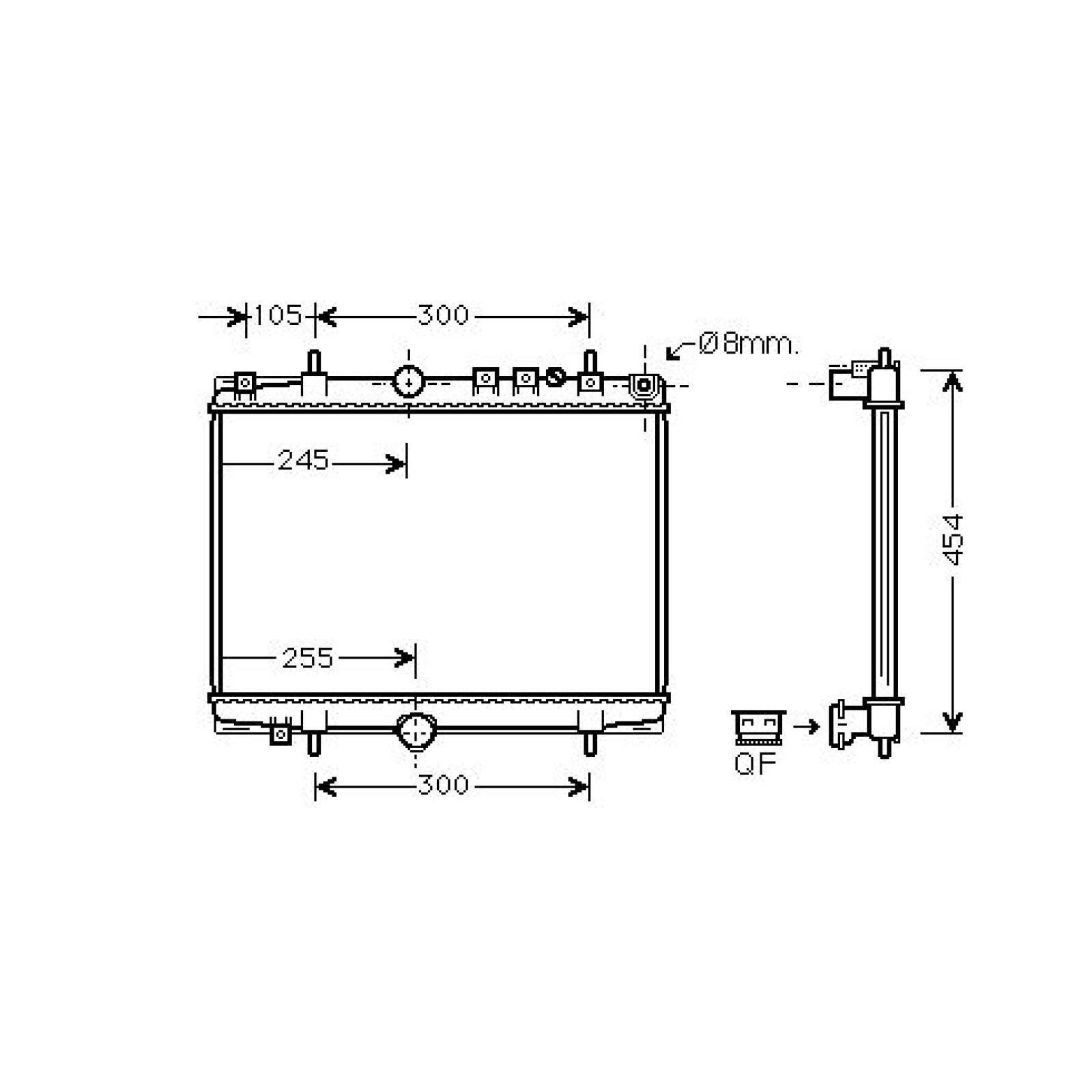 DIEDERICHS DCM2780: Radiateur du moteur Climate
