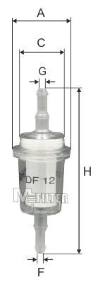 MFILTER DF 12: Kraftstofffilter