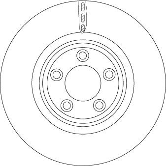TRW DF6223S: Remschijf SPS Ø: 326mm, Geventileerd, Ø: 326mm, Gelakt