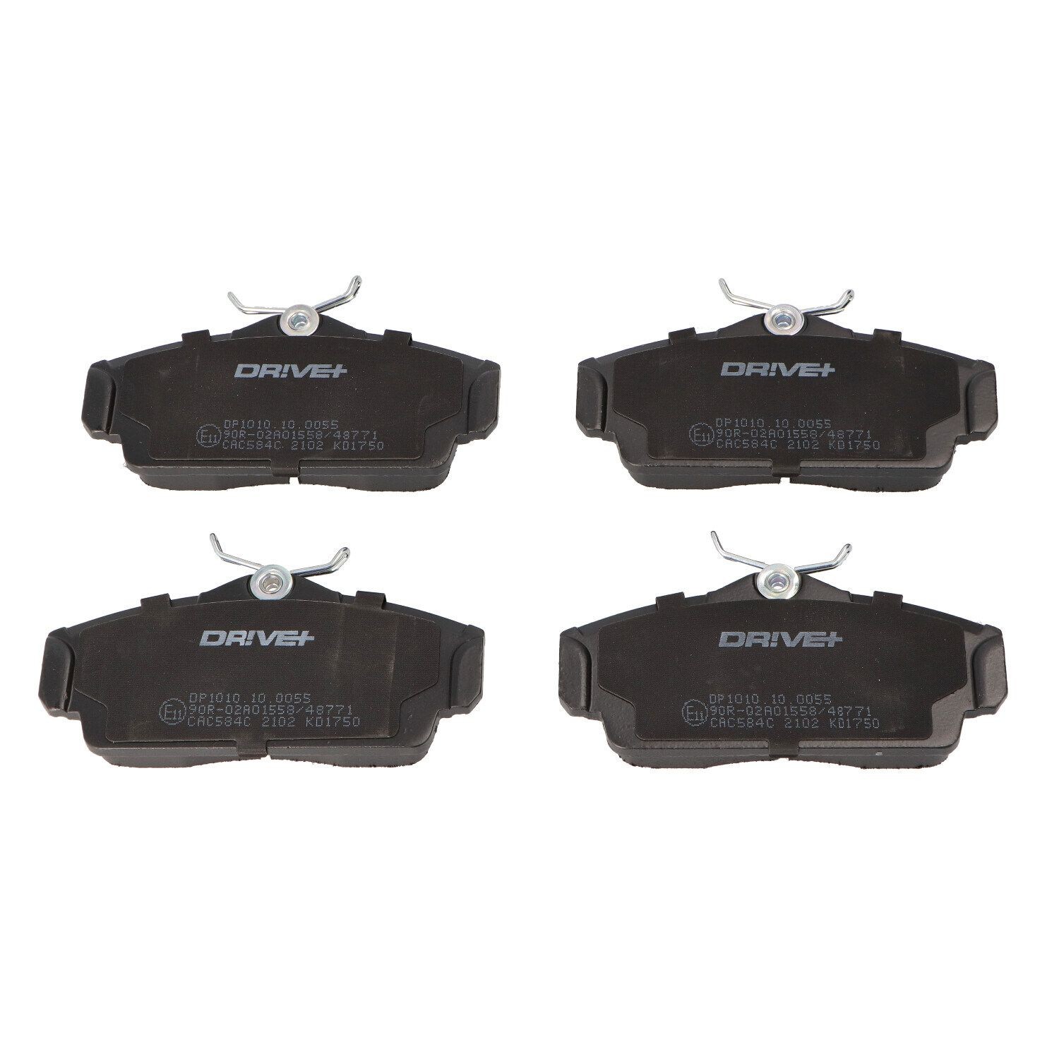 Dr!ve+ DP1010.10.0055: Bremseklodser foraksel, med fjeder, med klæbefolie, med skruer