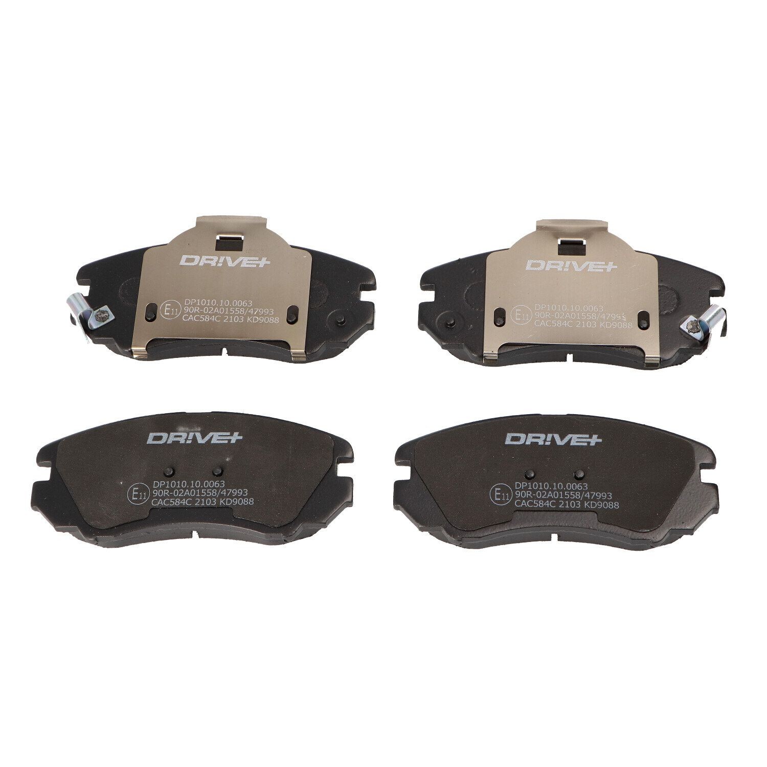 Dr!ve+ DP1010.10.0063: Bromsbelägg framaxel, med limfolie