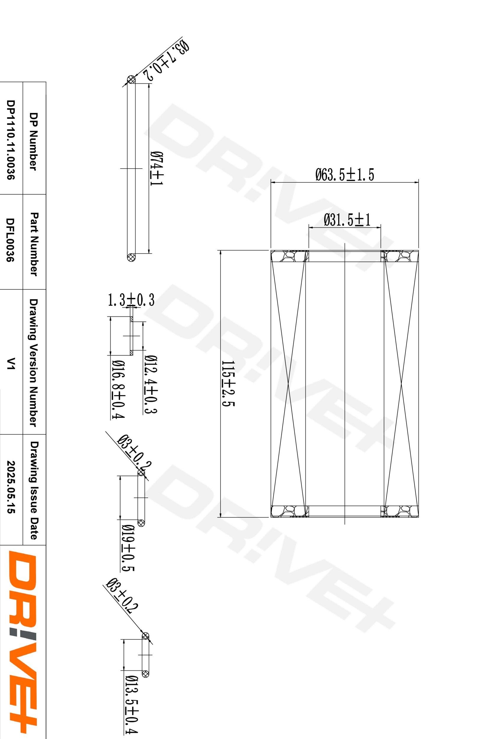Dr!ve+ DP1110.11.0036: Olejový filter