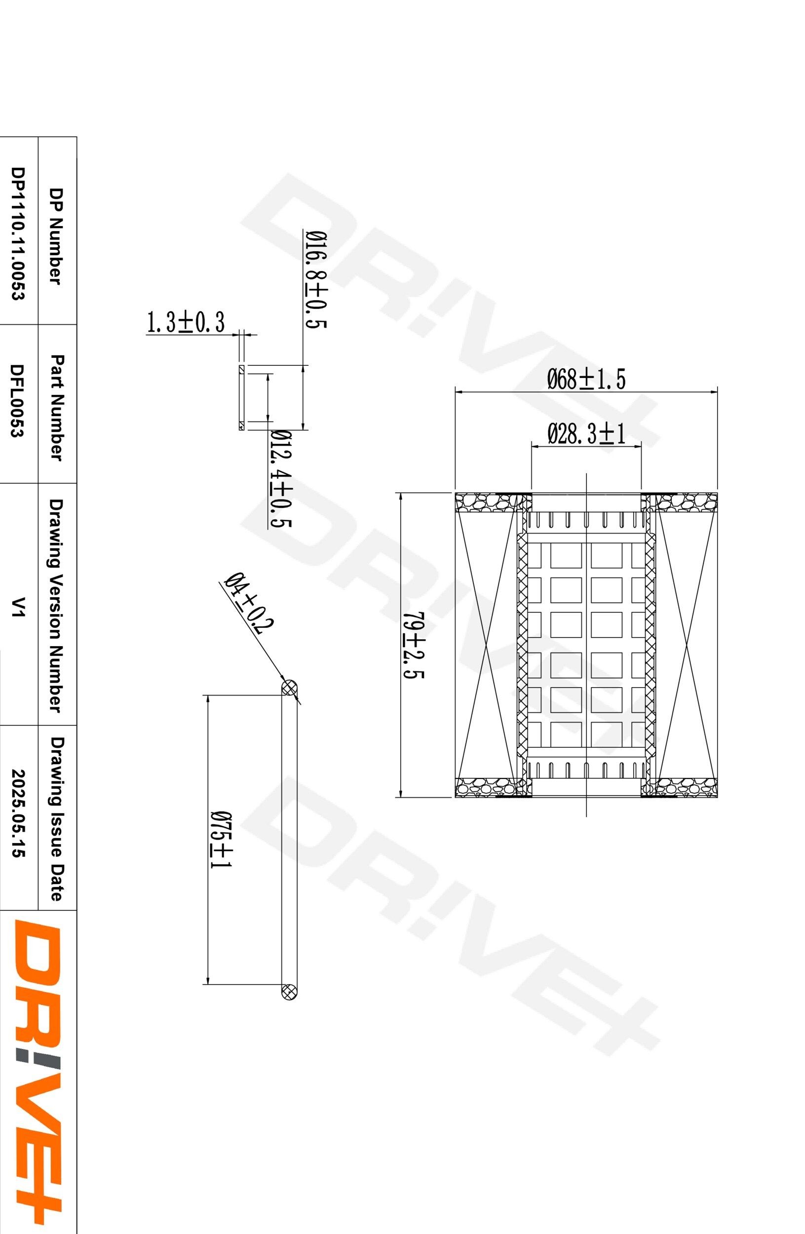 Dr!ve+ DP1110.11.0053: Olajszűrő