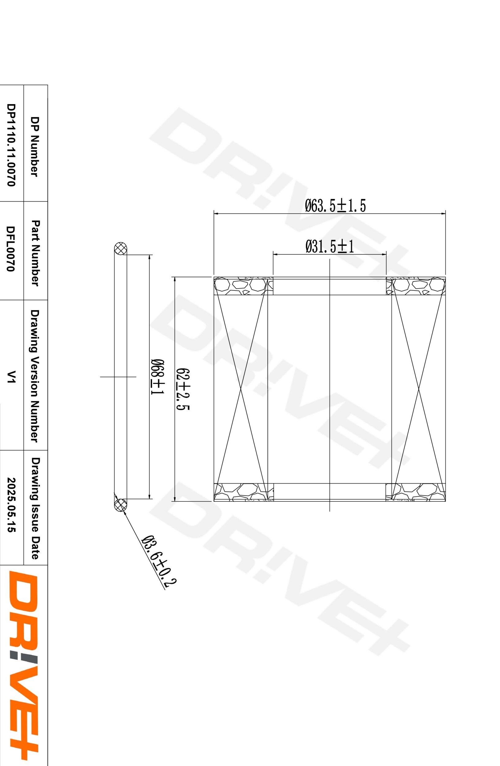 Dr!ve+ DP1110.11.0070: Oliefilter