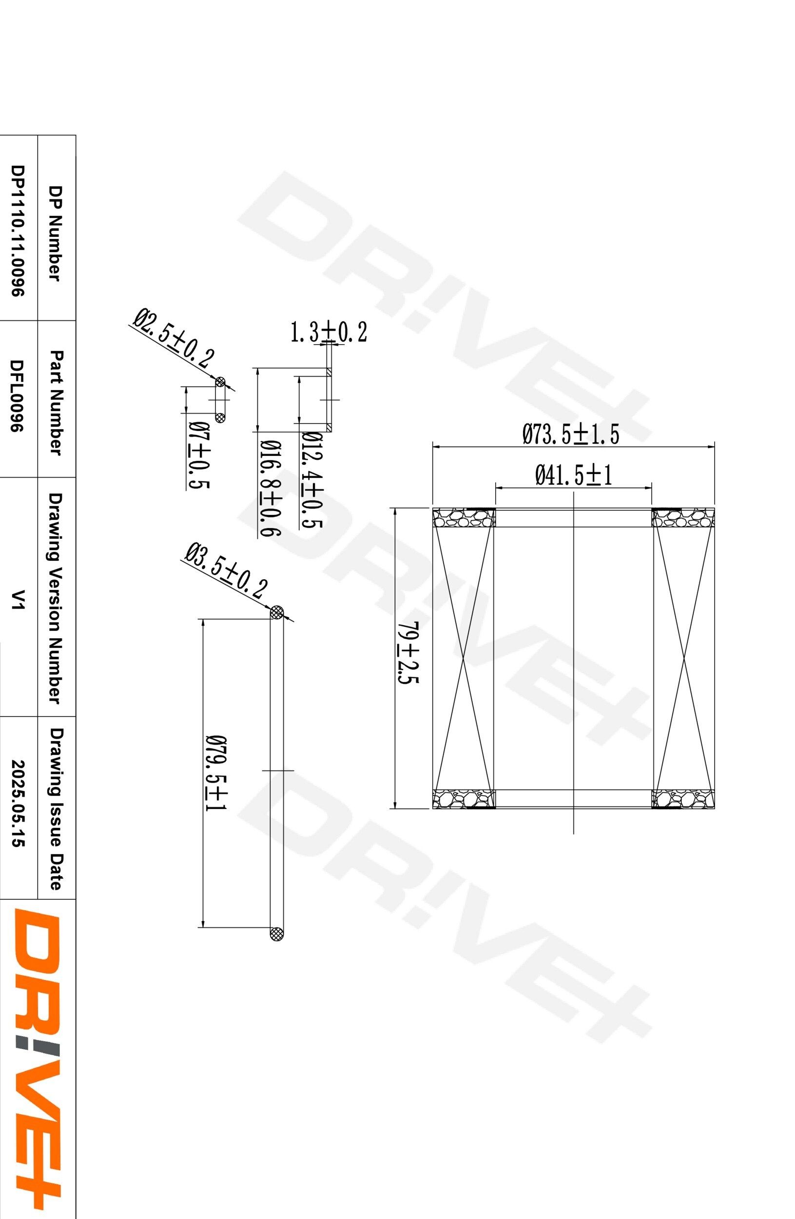 Dr!ve+ DP1110.11.0096: Olajszűrő