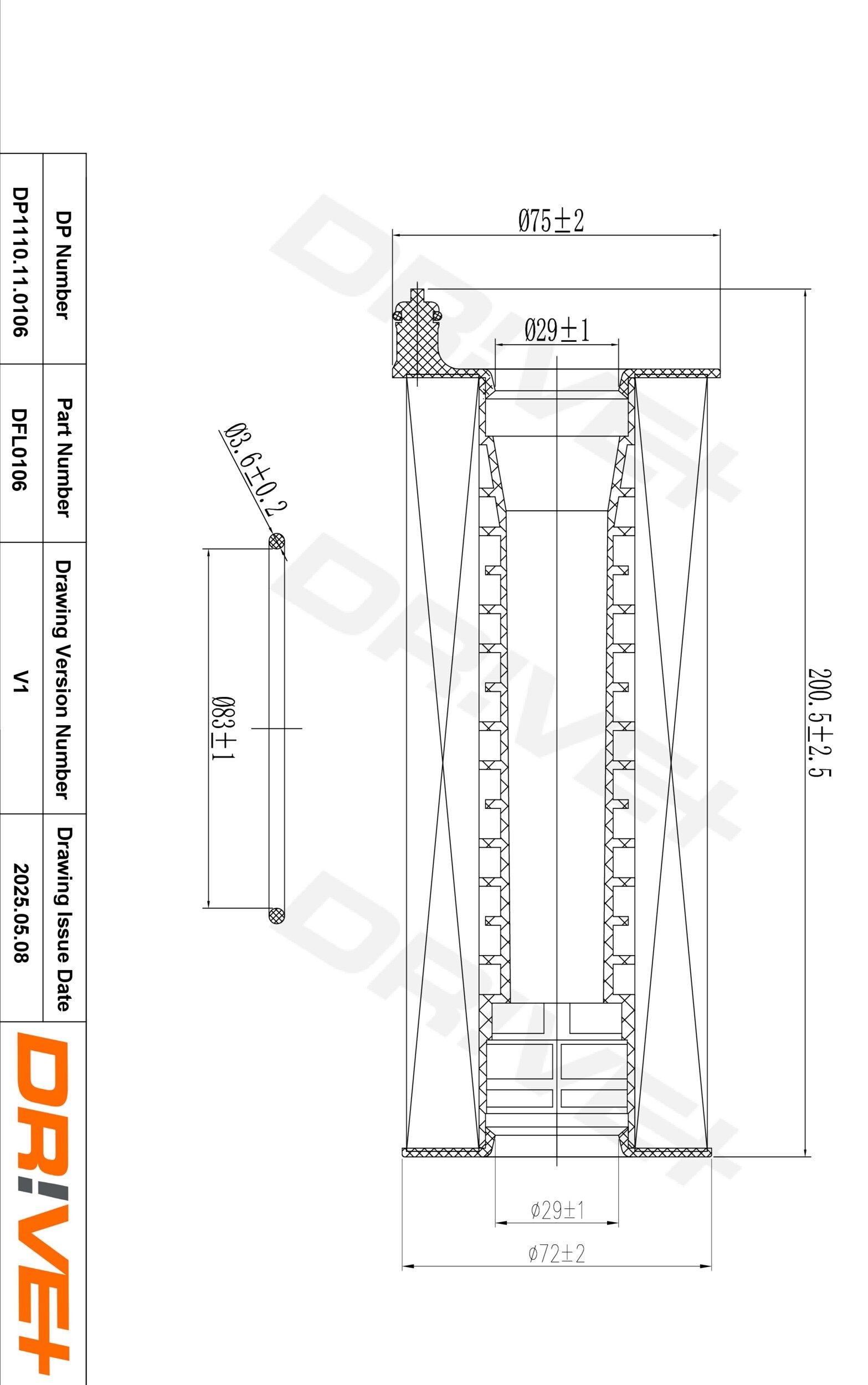 Dr!ve+ DP1110.11.0106: Ölfilter