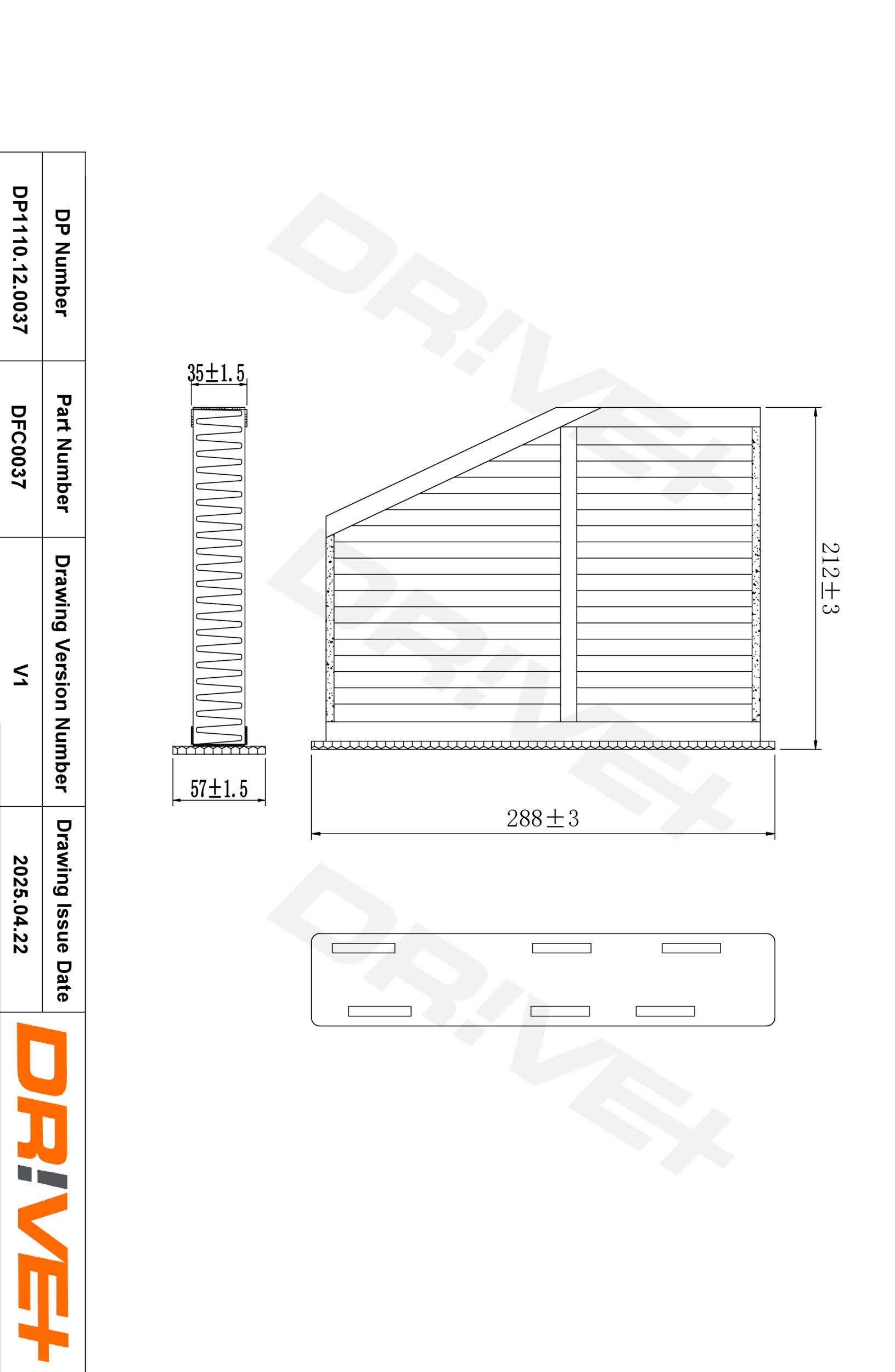 Dr!ve+ DP1110.12.0037: Filtro abitacolo Filtro particellare