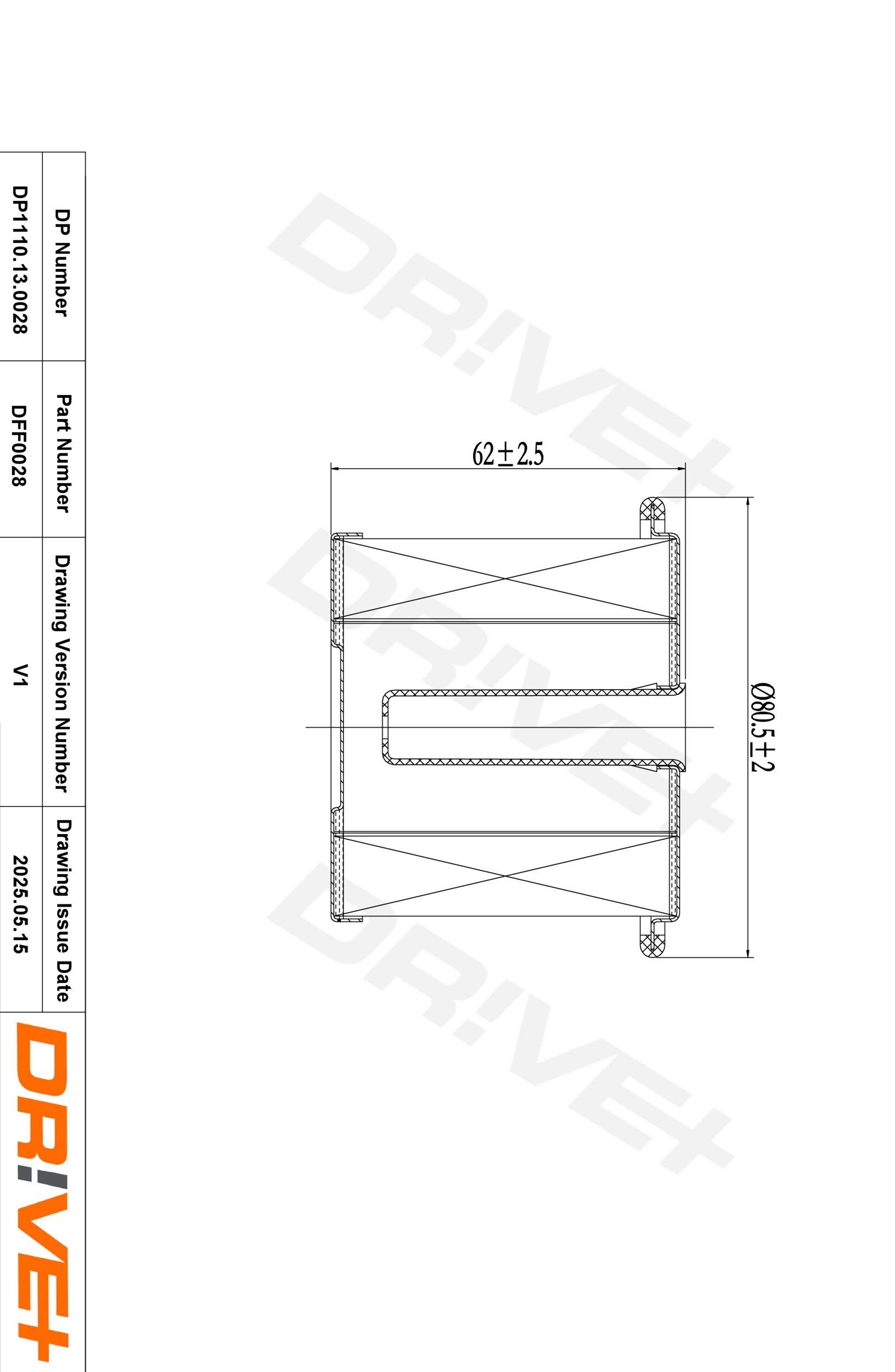 Dr!ve+ DP1110.13.0028: Filtro combustible