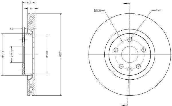 DELCO REMY DSR1869L: Hammastanko Remy Remanufactured