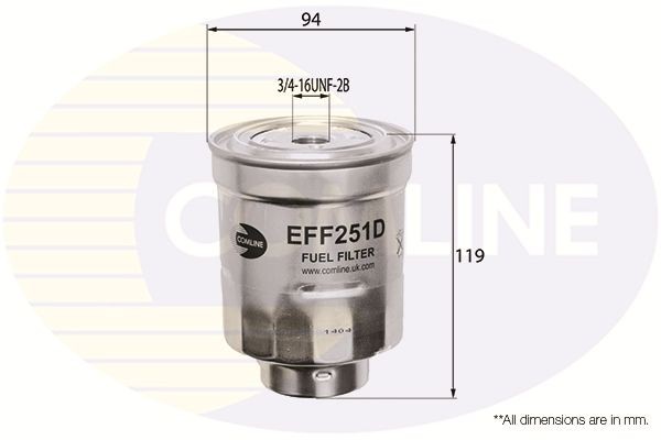 COMLINE EFF251D: Filtro combustible
