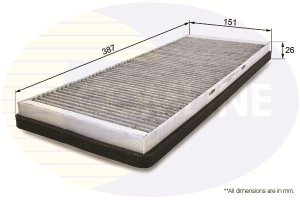 COMLINE EKF125A: Filter vnútorného priestoru Filter aktívneho uhlia
