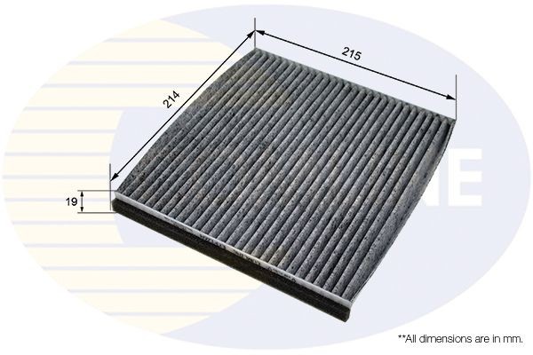 COMLINE EKF126A: Filter vnútorného priestoru Filter aktívneho uhlia