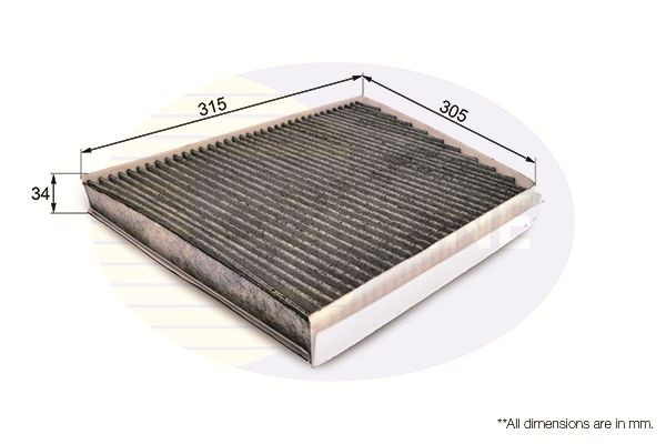 COMLINE EKF139A: Innenraumfilter Aktivkohlefilter