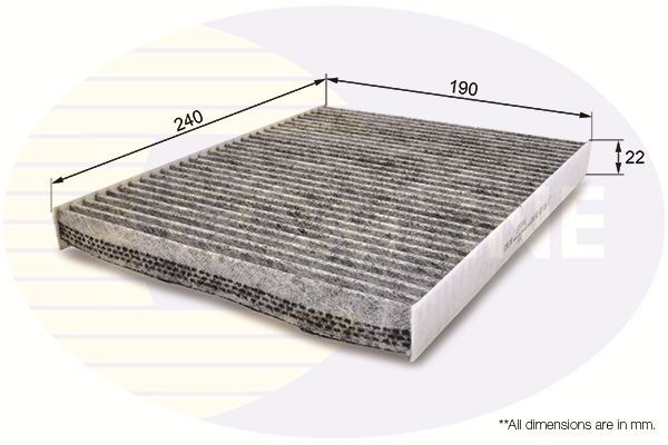 COMLINE EKF151A: Innenraumfilter Aktivkohlefilter