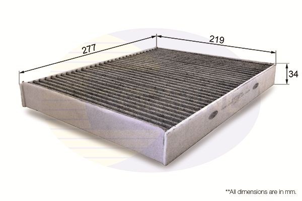 COMLINE EKF163A: Interieurfilter Carbon filter