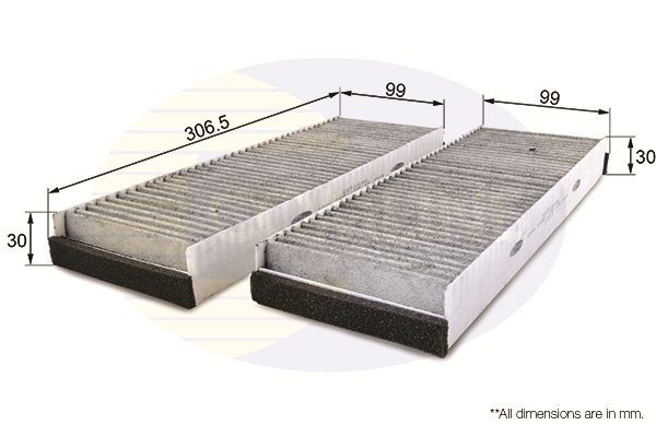 COMLINE EKF164A: Interieurfilter Carbon filter