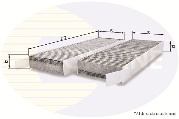 COMLINE EKF170A: Filtre d'habitacle Filtre à charbon actif