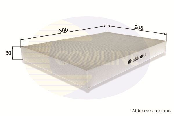 COMLINE EKF237: Filtrs, Salona telpas gaiss Smalkās attīrīšanas salona filtrs