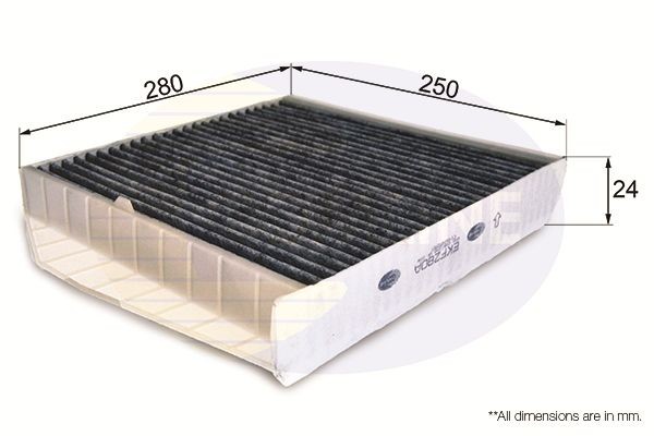 COMLINE EKF280A: Filtre d'habitacle Filtre à charbon actif