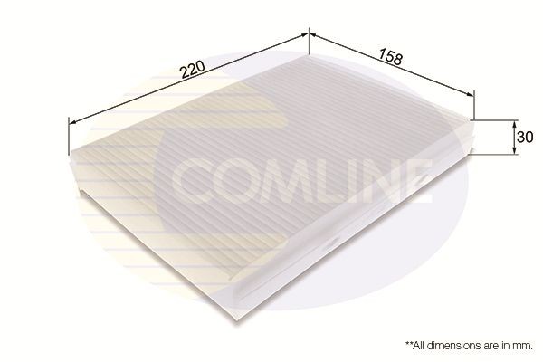 COMLINE EKF343: Filter vnútorného priestoru pelovy filter