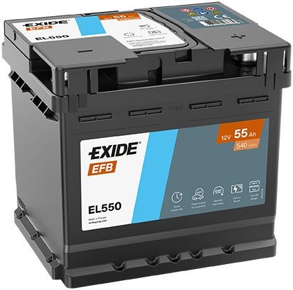 EXIDE EL550: Batterie EFB