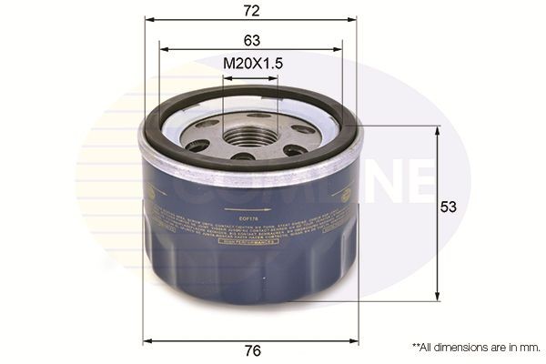 COMLINE EOF176: Filtro olio