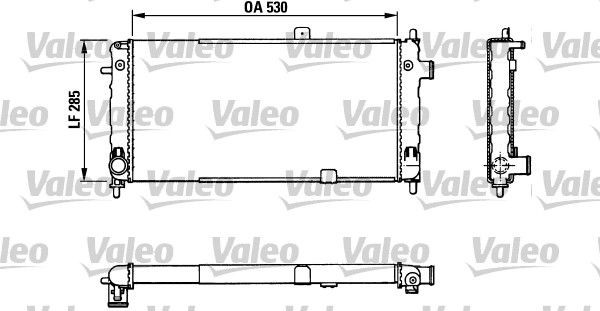 VALEO 883771: Radiateur du moteur Aluminium, sans thermostat de liquide de refroidissement