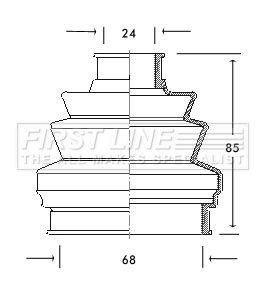 FIRST LINE FCB2042: Asmanchetten set Met bellen