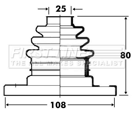 FIRST LINE FCB2810: Asmanchetten set Met bellen