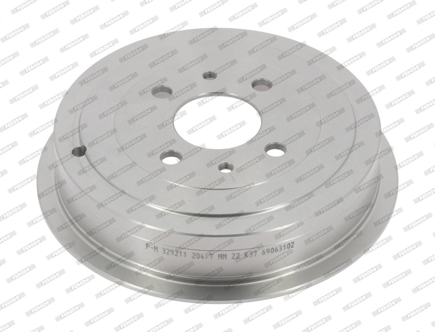 FERODO FDR329211: Спирачен барабан 203,2mm, 250mm, без сензорен пръстен за ABS, без колесен лагер, PREMIER