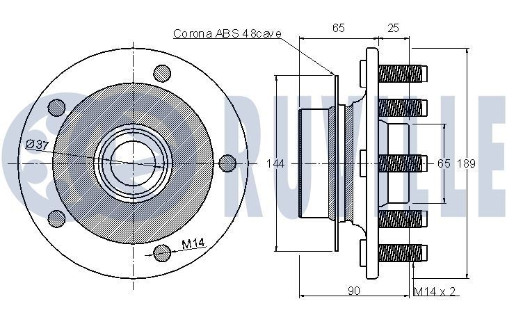 RUVILLE 5549471: Kit cinghia di distribuzione con materiale di fissaggio/montaggio, N° denti 1: 120, con dado