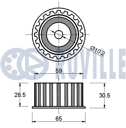RUVILLE 5592173: Kit de correa de distribución con material de montaje/fijación, usable en vehículos con corriente de carga de alternador: 144, con tornillo