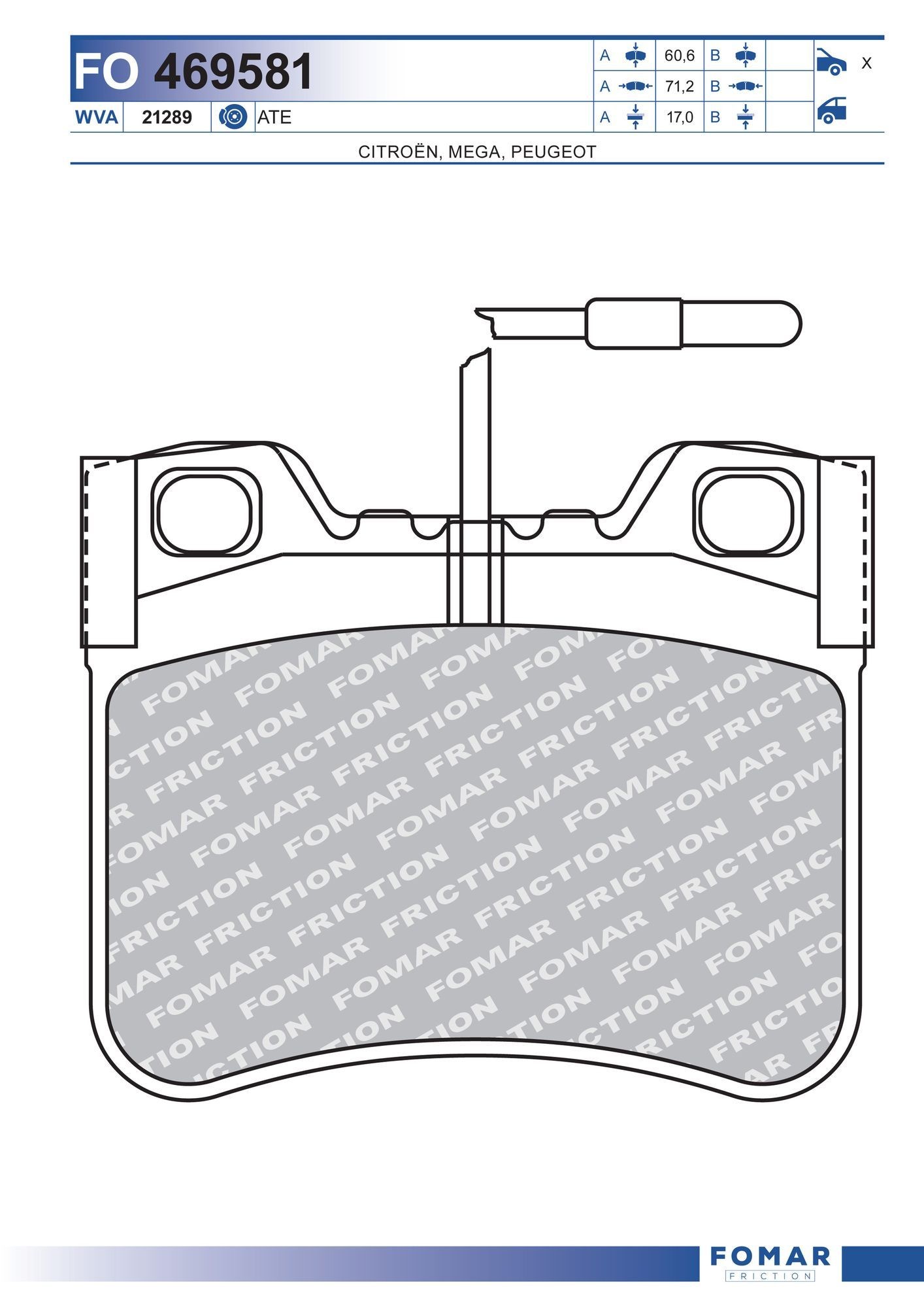 FOMAR Friction FO 469581: Remblokken