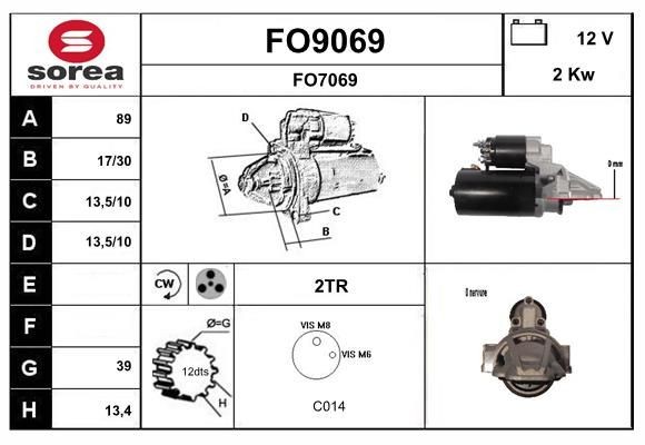 SNRA FO9069: Starter 2kW