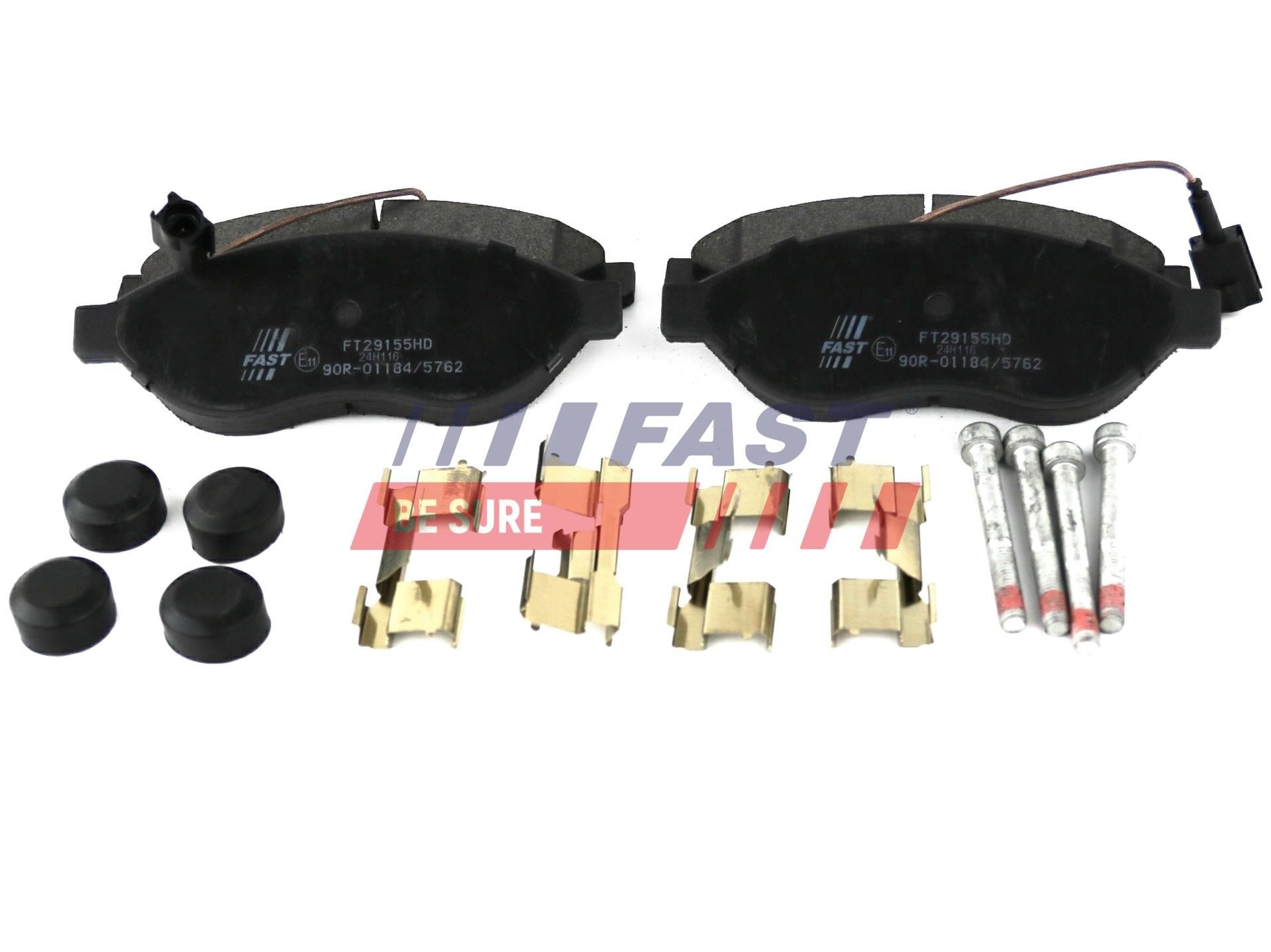FAST FT29155HD: Bromsbelägg framaxel