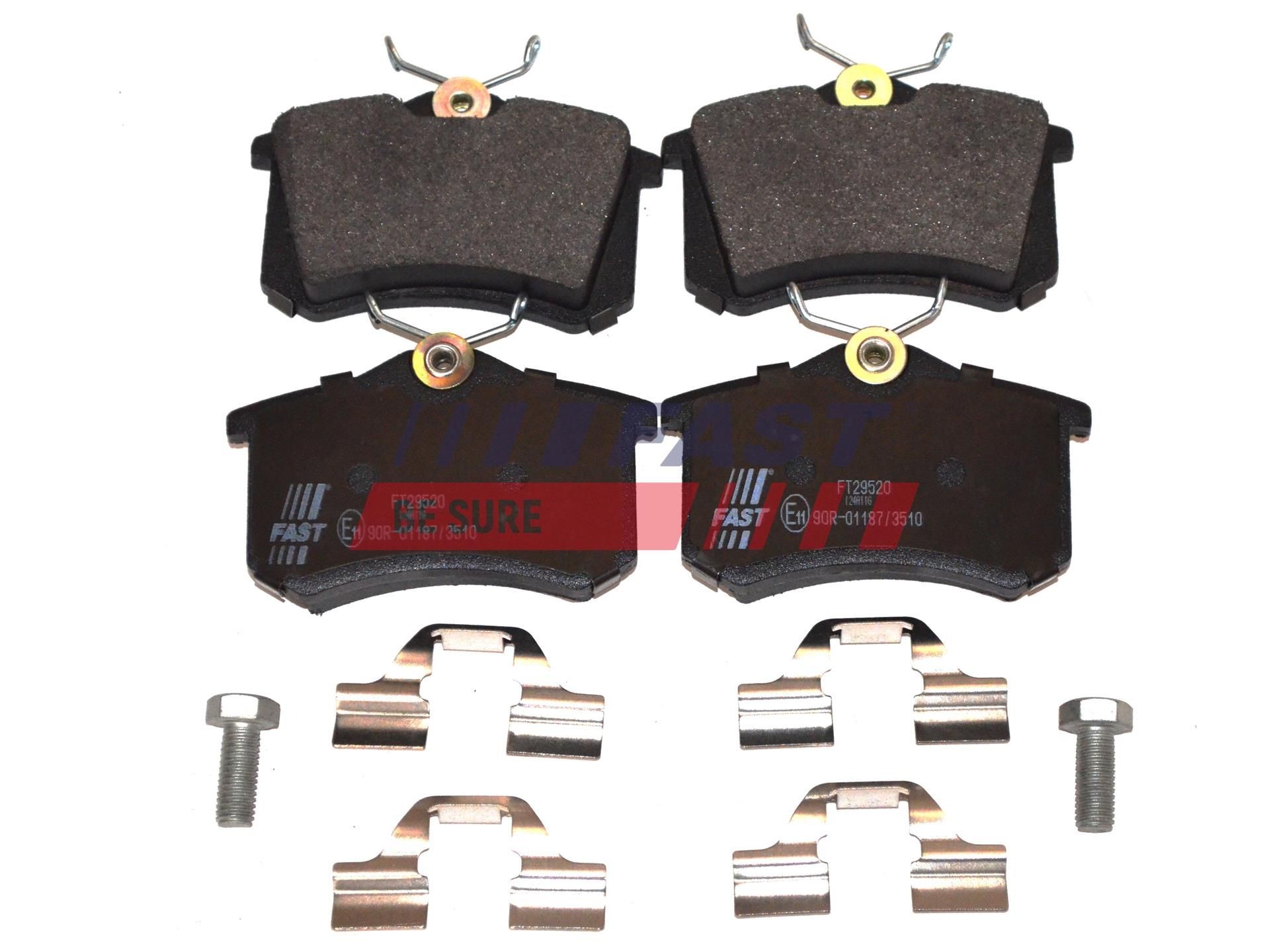 FAST FT29520: Bremsbeläge Hinterachse