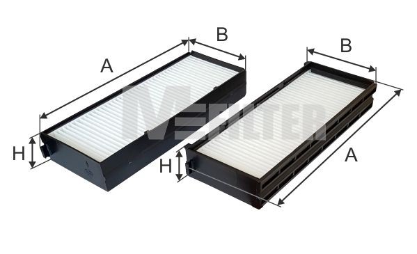 MFILTER K 9063-2: Szűrő, utastér levegő pollenszűrő