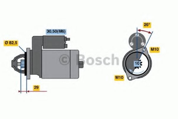 BOSCH 0 986 018 270: Anlasser 2,2kW