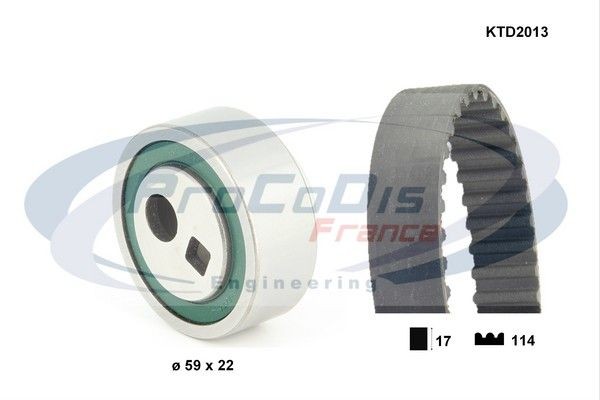 PROCODIS FRANCE KTD2013: Kit de correa de distribución Núm. dientes: 114