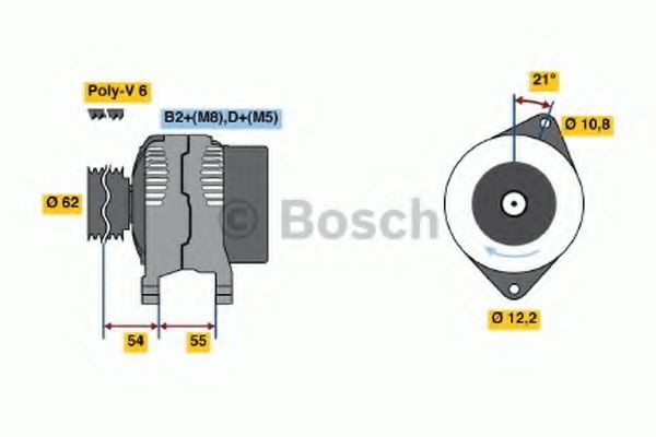 BOSCH 0 986 042 780: Alternator 120A